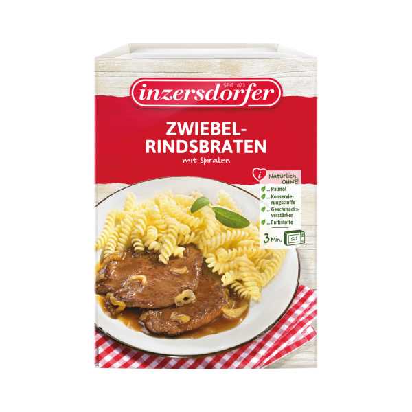 Inzersdorfer Zwiebelrindsbraten mit Spiralen